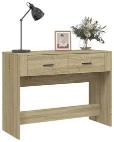 vidaXL Τραπέζι Κονσόλα Sonoma Δρυς 100x39x75 εκ. Επεξεργασμένο Ξύλο