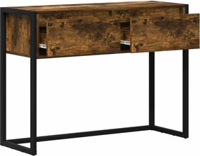 vidaXL End Table Καπνιστό Δρύς 100 x 36 x 75 εκ. Επεξεργασμένο ξύλο