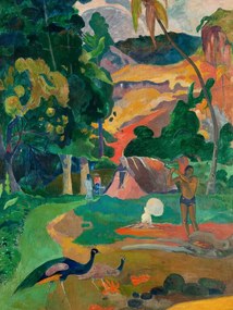 Αναπαραγωγή Landscape with Peacocks, Paul Gauguin