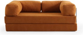 2-Seat Sofa-Bed Via Con - Orange Orange