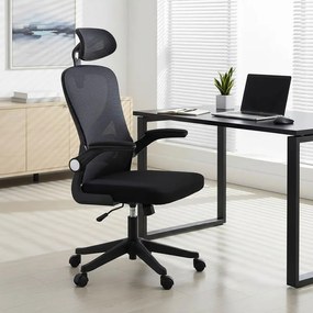 Καρέκλα γραφείου διευθυντή Anthony mesh μαύρο 62x61x110 εκ.