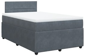 ΚΡΕΒΑΤΙ BOXSPRING ΜΕ ΣΤΡΩΜΑ ΣΚΟΥΡΟ ΓΚΡΙ 120X190 ΕΚ. ΒΕΛΟΥΔΙΝΟ 3287687