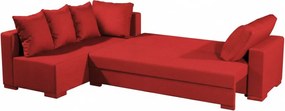 Γωνιακός καναπές Trendy-Δεξιά-265φ 165β εκ.-Κόκκινο