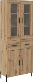 vidaXL Highboard Artisan Oak 69,5 x 34 x 180 εκ. Επεξεργασμένο ξύλο