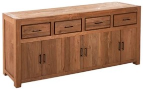 ΜΠΟΥΦΕΣ GRAYSON HM9802 ΑΝΑΚΥΚΛΩΜΕΝΟ ΞΥΛΟ TEAK ΣΕ ΦΥΣΙΚΟ 220x50x90Υεκ.