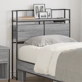 vidaXL Κεφαλάρι Αποθήκης Γκρι sonoma 80 cm Επεξεργασμένο ξύλο