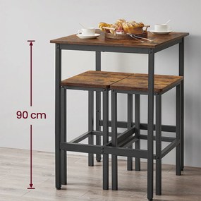Τραπέζι Μπαρ (60x60x92) Vasagle LBT25X