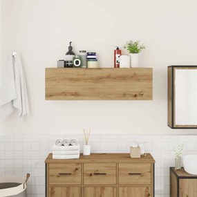 vidaXL Ντουλάπι τοίχου μπάνιου Artisan Oak 100x25x30 cm