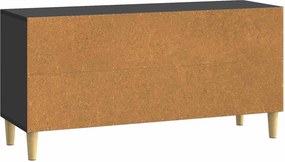 vidaXL Ντουλάπι TV 102 x 34,5 x 50 cm Μαύρο Επεξεργασμένο Ξύλο