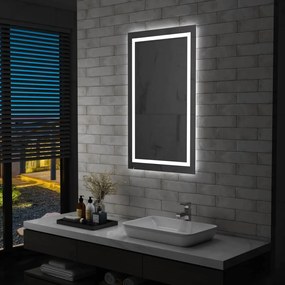 Καθρέφτης Μπάνιου LED με Αισθητήρα Αφής 60 x 100 εκ.