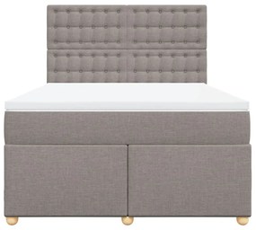 ΚΡΕΒΑΤΙ BOXSPRING ΜΕ ΣΤΡΩΜΑ TAUPE 140X200 ΕΚ. ΥΦΑΣΜΑΤΙΝΟ 3293621