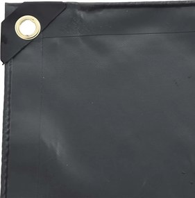 vidaXL Μουσαμάς Ανθρακί 650 γρ./μ.² 2,5x4,5 μ.