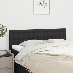 vidaXL Κεφαλάρια Μαύρα 144x5x78/88 εκ. Ύφασμα