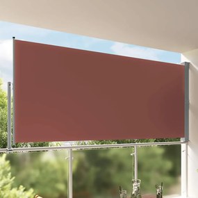 vidaXL Σκίαστρο Πλαϊνό Συρόμενο Βεράντας Καφέ 160 x 300 εκ.