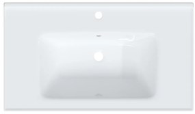 Νιπτήρας Μπάνιου Ορθογώνιος Λευκός 81 x 48 x 19,5 εκ. Κεραμικός - Λευκό