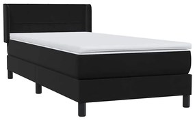 vidaXL Box Spring Κρεβάτι με στρώμα Μαύρο 80x210 εκ. Βελούδινο