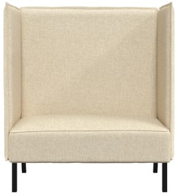 vidaXL Καναπές ψηλής πλάτης Κρεμ 109x56x121 εκ. Υφάσματα
