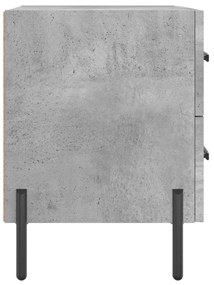 vidaXL Κομοδίνο Γκρι Σκυροδ. 40 x 35 x 47,5 εκ. από Επεξεργασμένο Ξύλο