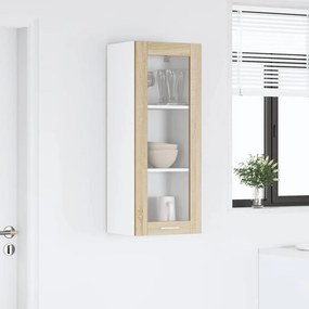 vidaXL Κρεμαστό ντουλάπι με αποθήκευση Δρύς Sonoma 40 x 31 x 100 εκ.