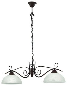 Φωτιστικό Οροφής Country R3432-24 2xE27 75W 25x82x150cm Rusty RL Lighting Metal, Glass