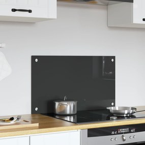 vidaXL Κουζίνα Πλακάκι Σκοινί Σκούρο Γκρι 70x40x0,6 εκ. Σκληρυμένο Γυαλί