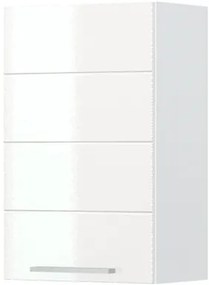Ντουλάπι κρεμαστό Hudson V7-45-1K-Λευκό - Λευκό γυαλιστερό