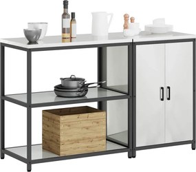 vidaXL Σετ Αποθήκευσης Κουζίνας HATTEM 2 pcs Ασημί