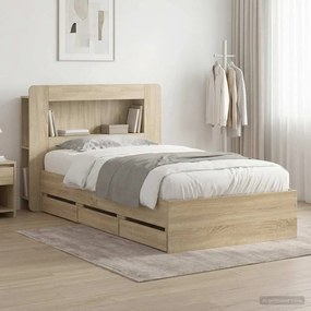 vidaXL Καλάθι με αποθήκη και κεφαλάρι Sonoma Δρυς 75 x 190 cm