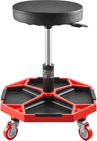 VEVOR Rolling Mechanic Stool Adjustable Garage Seat 300 lbs Load with Wheels