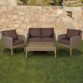 Σετ Σαλόνι 176206 Cappuccino Four Seater