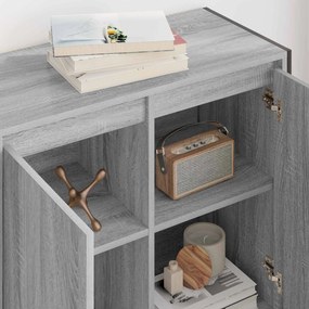 vidaXL Βοηθητικό ντουλάπι Γκρίζο Σονομα 79 x 36 x 75 εκ