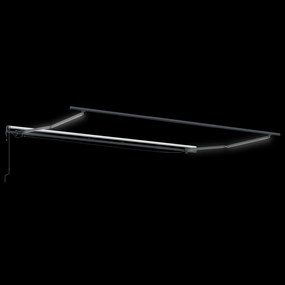 vidaXL Αυτόματη Ανασυρόμενη Τέντα με LED Μαύρη 500x300 εκ