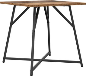 vidaXL Σετ βοηθητικά τραπεζάκια 2 pcs Παλιό ξύλο και μαύρο