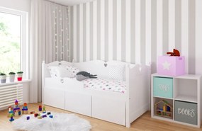 Καναπές Κρεβάτι Bella με 3 Συρτάρια  White  90x200cm  BC60021 BabyCute (Δώρο Προστατευτικό)