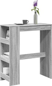 vidaXL Τραπέζι Μπαρ Γκρι Sonoma 90x40x103,5 εκ. από Επεξεργ. Ξύλο