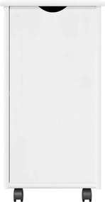 vidaXL Κινητό Ντουλάπι Λευκό 34 x 39 x 65,5 cm Στερεό ξύλο πεύκου