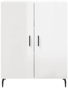 vidaXL Ντουλάπι Γυαλιστερό Λευκό 69,5x34x90 εκ. Επεξεργασμένο Ξύλο