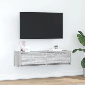 Κονσόλα Τηλεόρασης Γκρι Σονομά 100x31x25,5 εκ Επεξεργασμένο Ξύλο