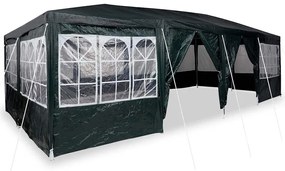 vidaXL Σκηνή Πάρτυ Πράσινο, Άσπρο 800 x 400 x 266 εκ