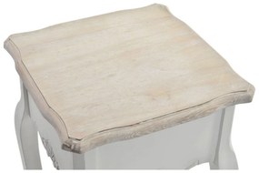 Βοηθητικό Τραπέζι DKD Home Decor Versalles Έλατο Ξύλο Λευκό 35 x 35 x 80 cm