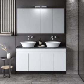 ΣΕΤ ΕΠΙΠΛΟΥ OMEGA TOP DUBLE 120cm χρ.WHITE/GREY 9SOMTD120GLG 9SOMTD120GLG