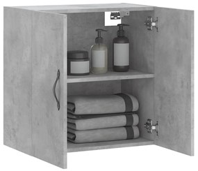 vidaXL Ντουλάπι Τοίχου Γκρι Σκυροδέματος 60x31x60 εκ. Επεξεργ. Ξύλο