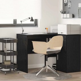 vidaXL Γραφείο με ράφι Μαύρη δρυς 102 x 50 x 75 εκ Επεξεργασμένο ξύλο