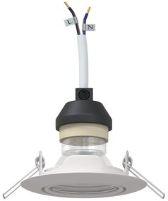 vidaXL Spotlights με προβολείς 12 pcs Λευκό 9 x 9 εκ. Μέταλλο