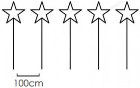 Διακοσμητικά επιδαπέδια φωτιζόμενα αστέρια 400 WW Led