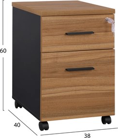 ΣΥΡΤΑΡΙΕΡΑ ΓΡΑΦΕΙΟΥ ΜΕ 2 ΣΥΡΤΑΡΙΑ SUPREME 38Χ40Χ60 HM2356