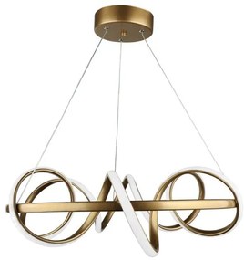 Κρεμαστό Φωτιστικό Οροφής LED 100W 3CCT Space-50 Heronia Lighting-01-0346-Χρυσό 01-0346