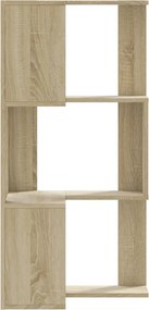 vidaXL Βιβλιοθήκη Γωνιακή 3 Επ. Sonoma Δρυς 50x50x102εκ Επεξ. Ξύλο