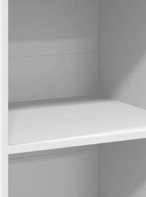 vidaXL Ντουλάπι Λευκό 50x41x124 εκ. από Επεξεργασμένο Ξύλο