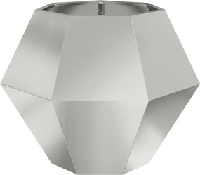 vidaXL Γλάστρα Ασημί 75 x 75 x 60 εκ Επικαλυμμένος Χάλυβας